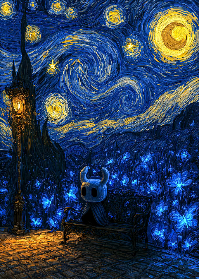 Hollow Knight Starry Night Mashup