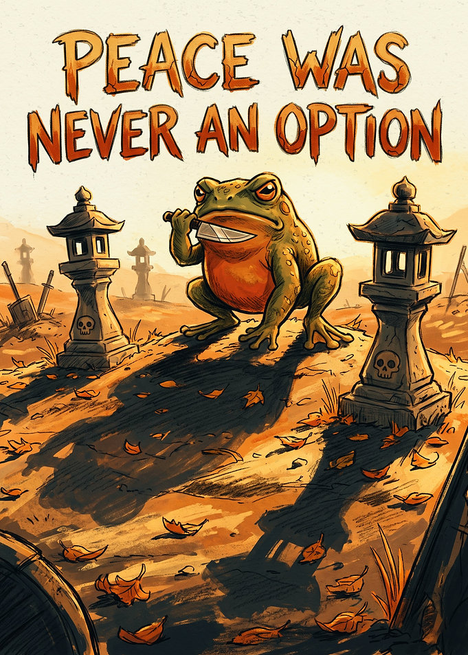 Peace Was Never An Option Frog