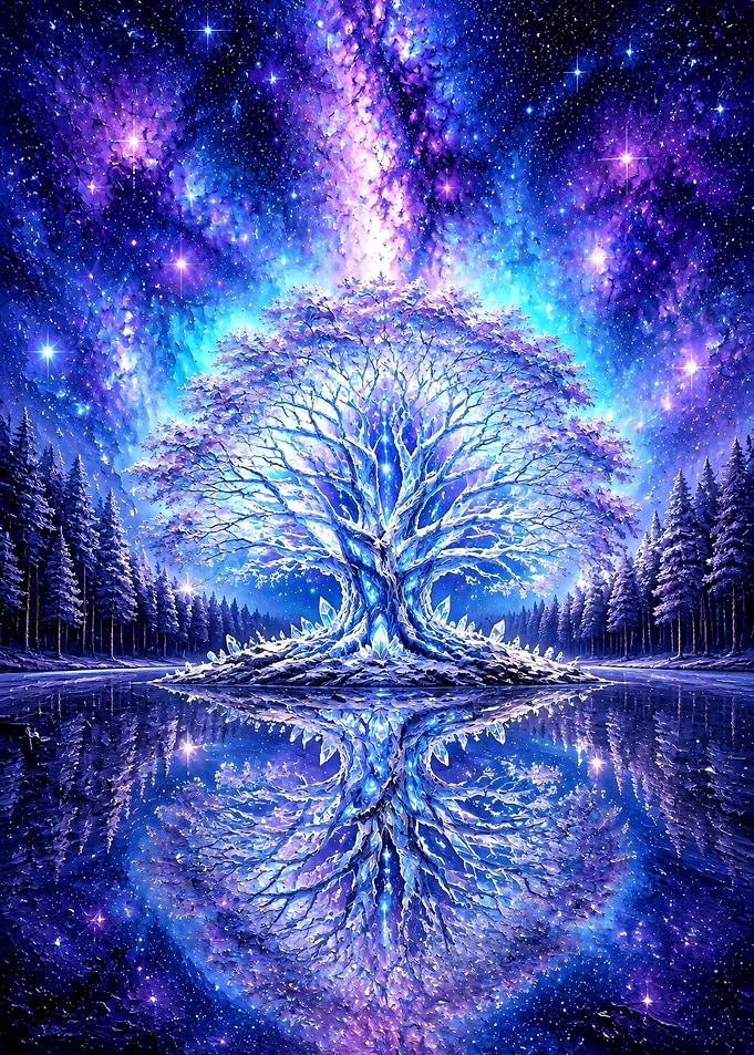 Cosmic Tree of Life Reflection