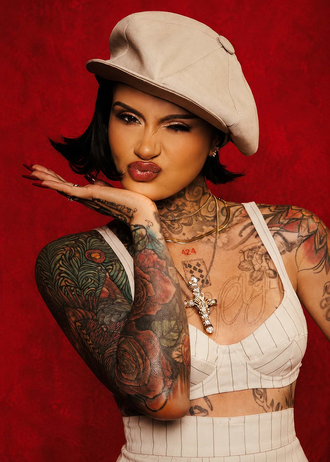 Kehlani Posing in Stylish Outfit
