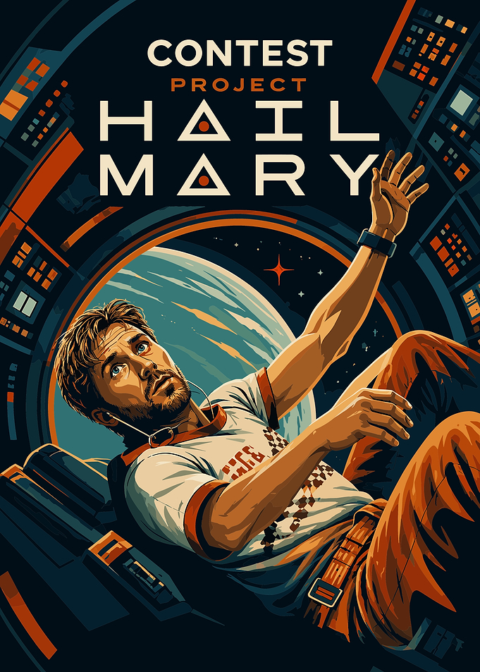 Project Hail Mary Space Poster