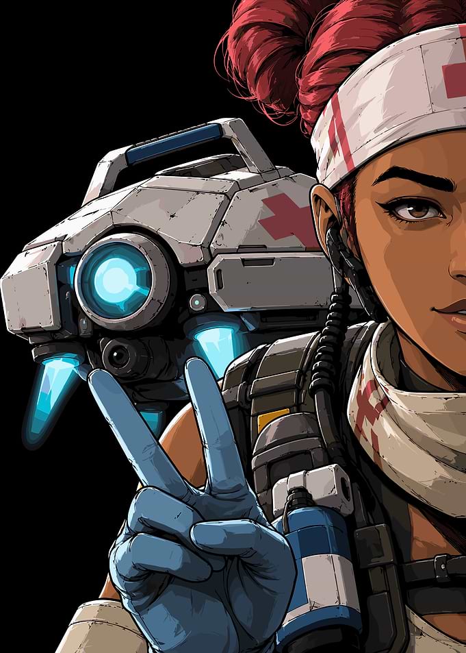 Lifeline from Apex Legends Pixel Art