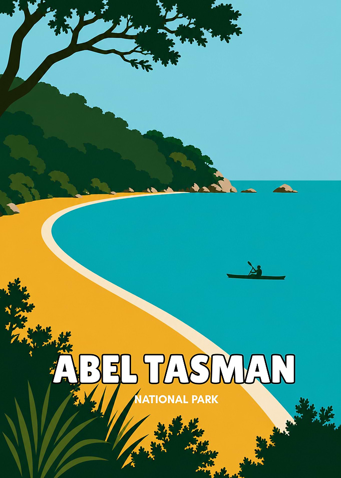 Abel Tasman National Park Travel Poster