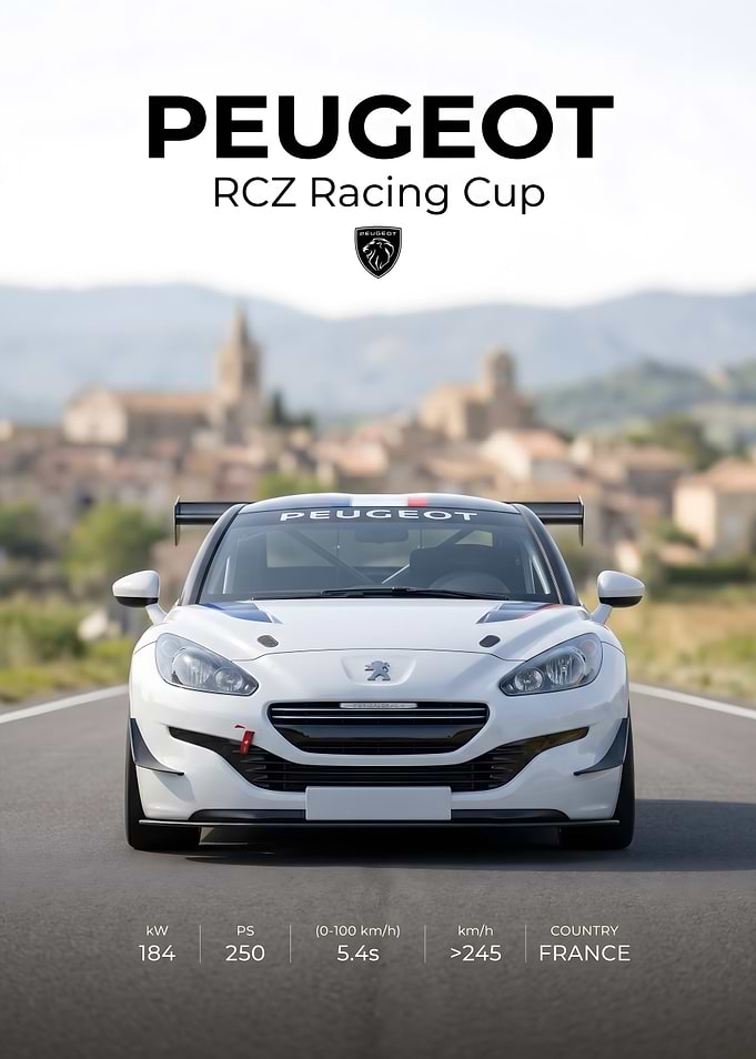 Peugeot RCZ Racing Cup Poster