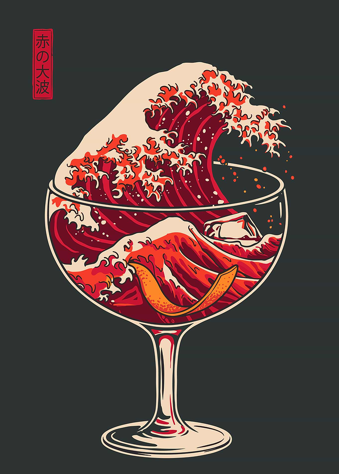Great Wave Red Cocktail