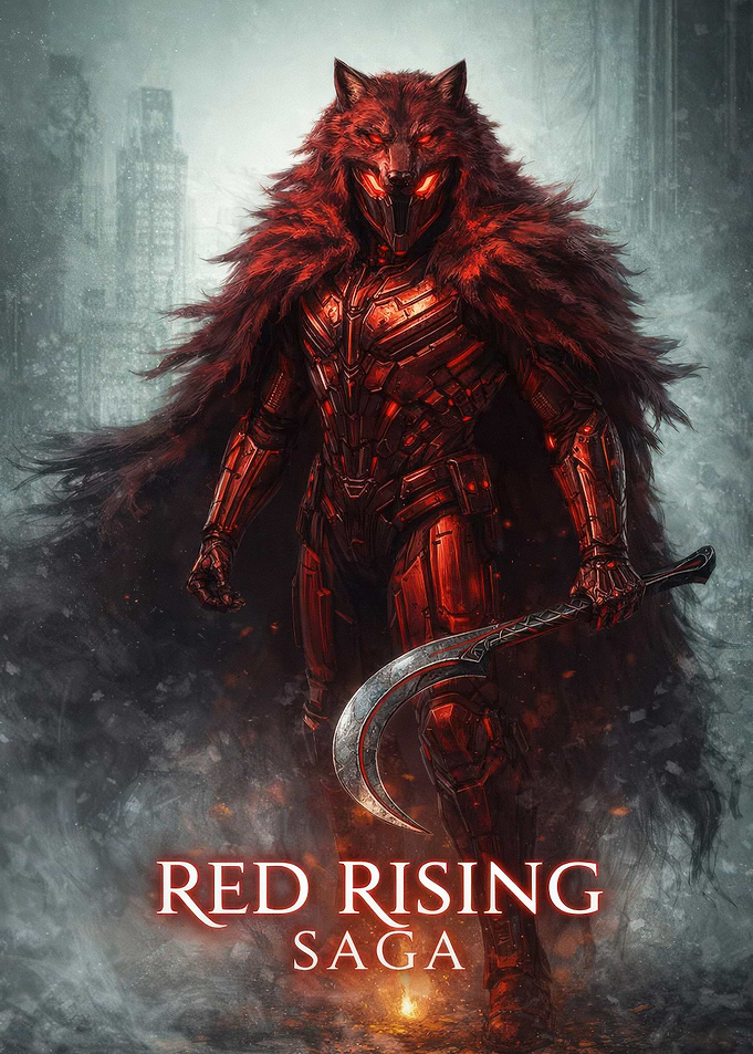 Red Rising Darrow Wolf Armor Poster