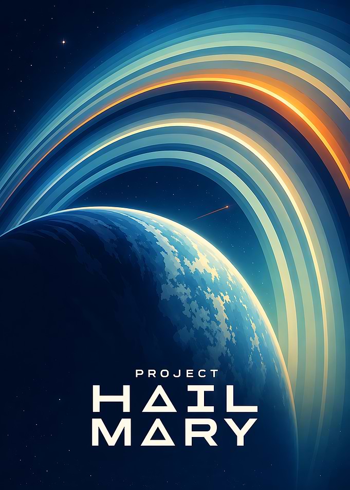 Project Hail Mary Space Poster