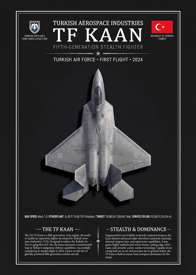 Turkish Aerospace Industries TF KAAN Poster