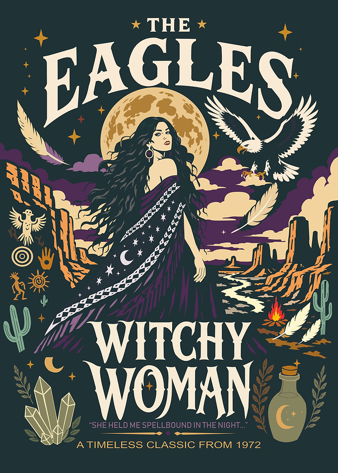 The Eagles Witchy Woman Poster