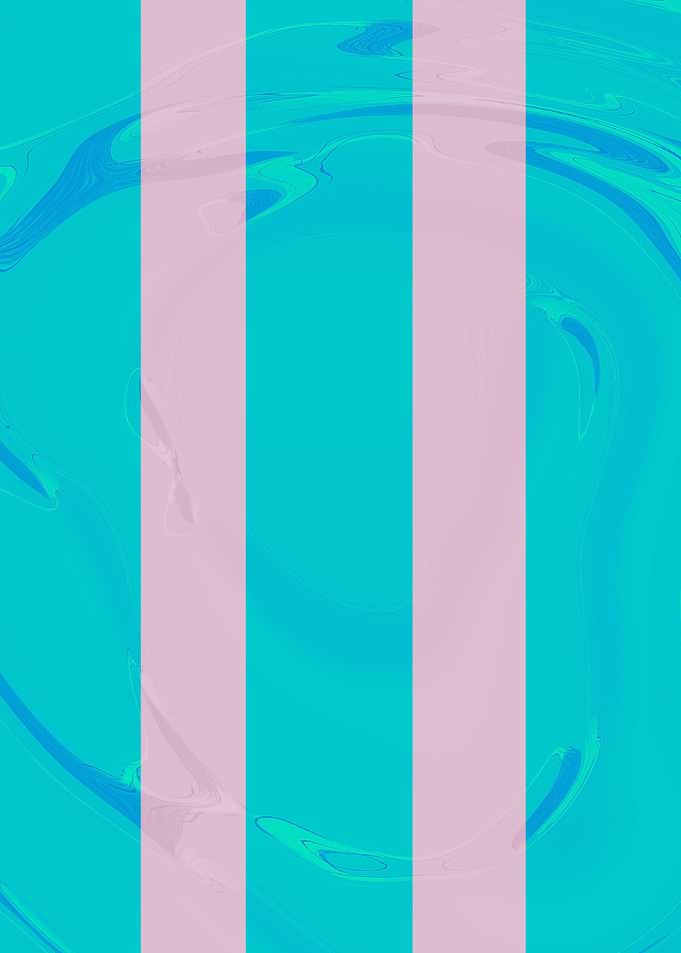 Abstract Teal and Pink Stripes