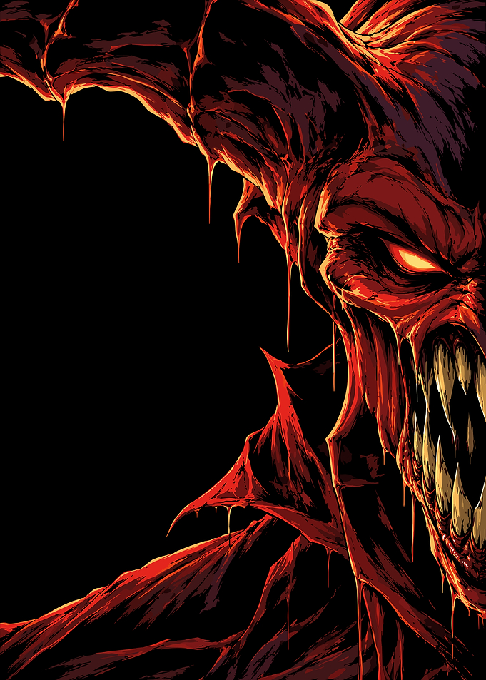 Dark Fantasy Demon Portrait
