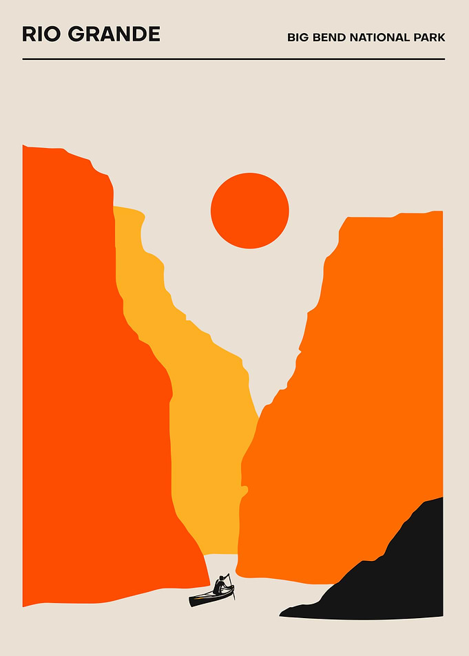 Rio Grande Big Bend National Park Poster