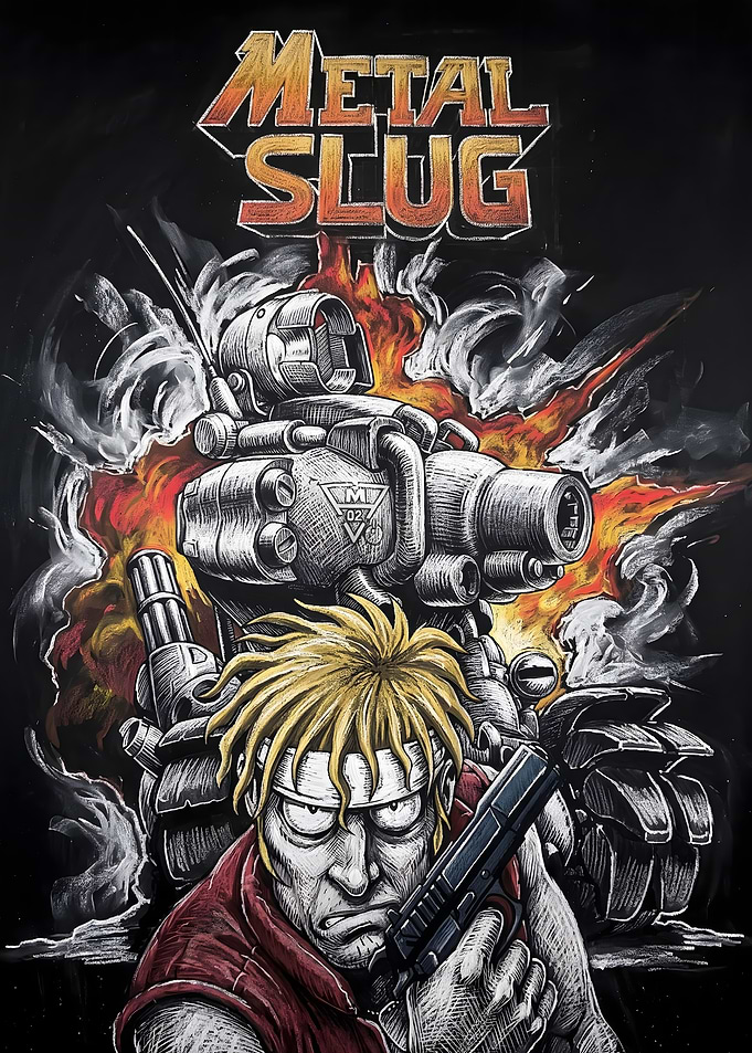 Metal Slug Marco Rossi Art
