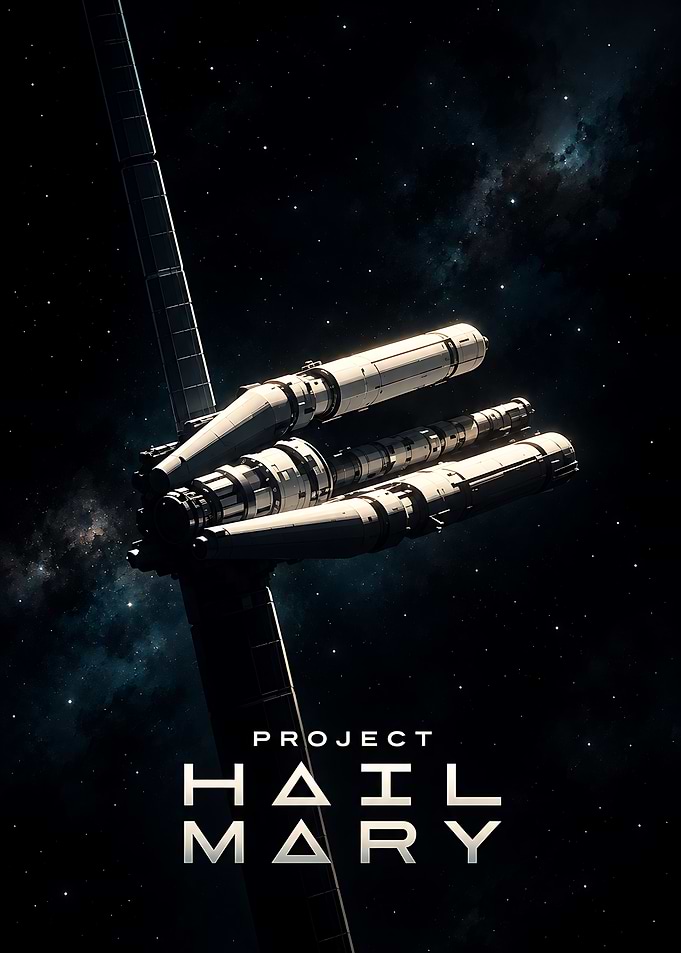 Project Hail Mary Spaceship Poster
