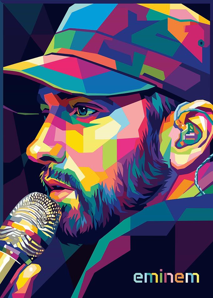 Eminem WPAP Pop Art Portrait