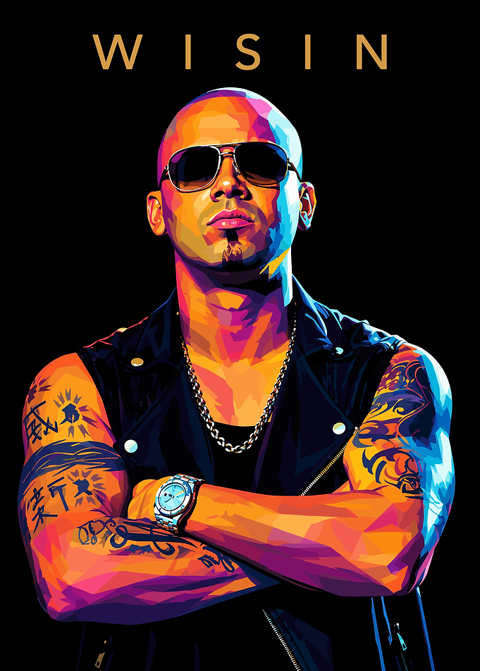 Wisin Pop Art Portrait