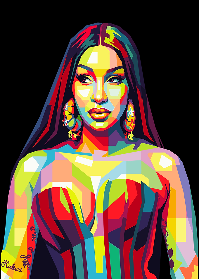 Cardi B WPAP Pop Art