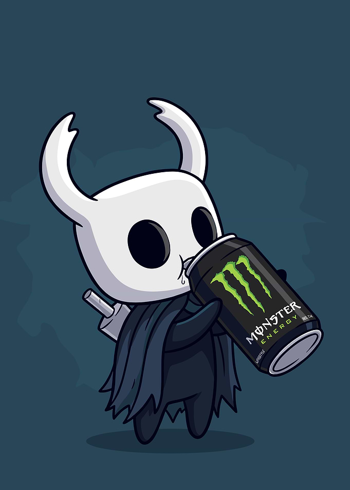The Knight Drinking Monster Energy