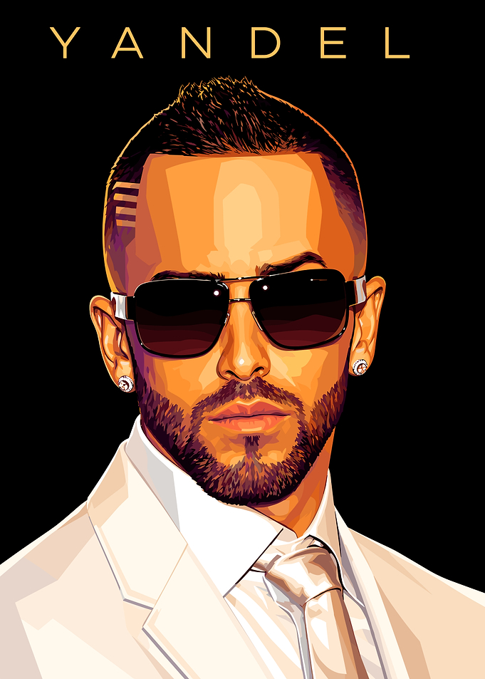 Yandel Portrait Digital Art