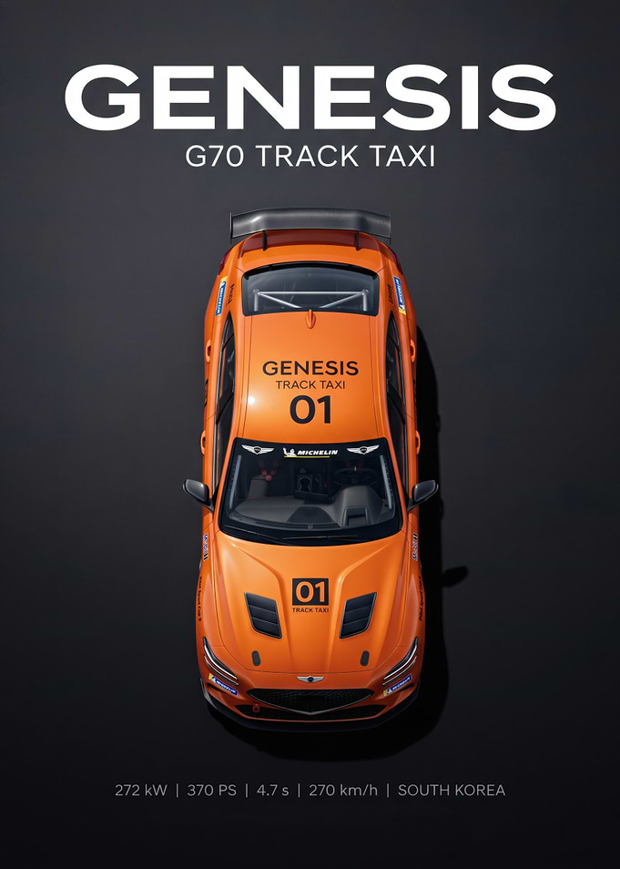 Genesis G70 Track Taxi Poster