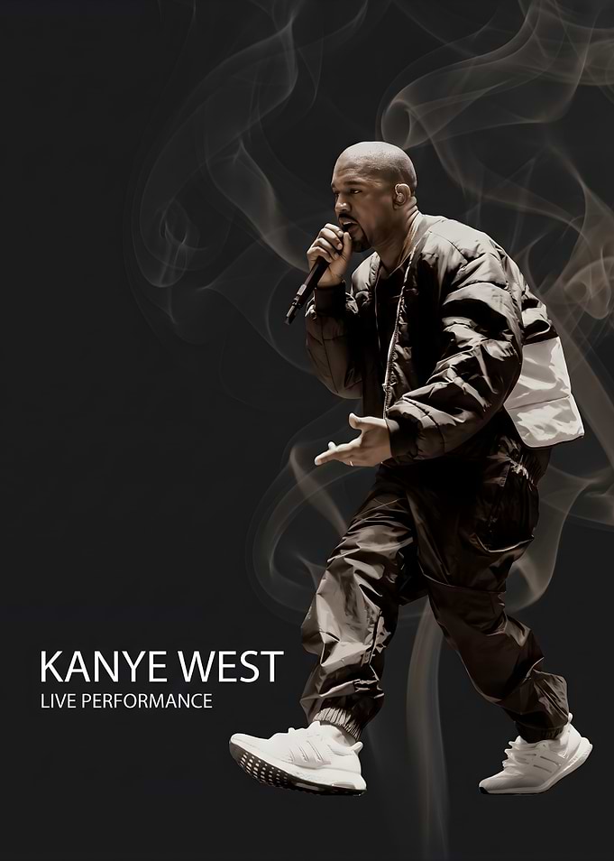 Kanye West Live Performance Poster