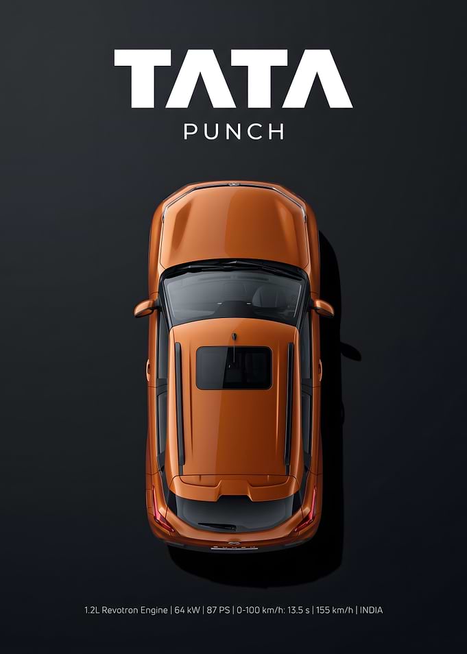 Tata Punch Top View Advertisement