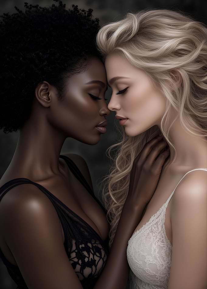 Intimate Portrait of Two Women