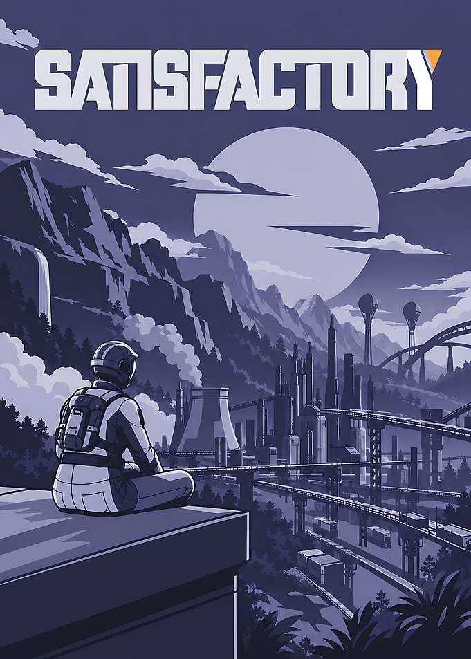 Satisfactory Game Poster Art
