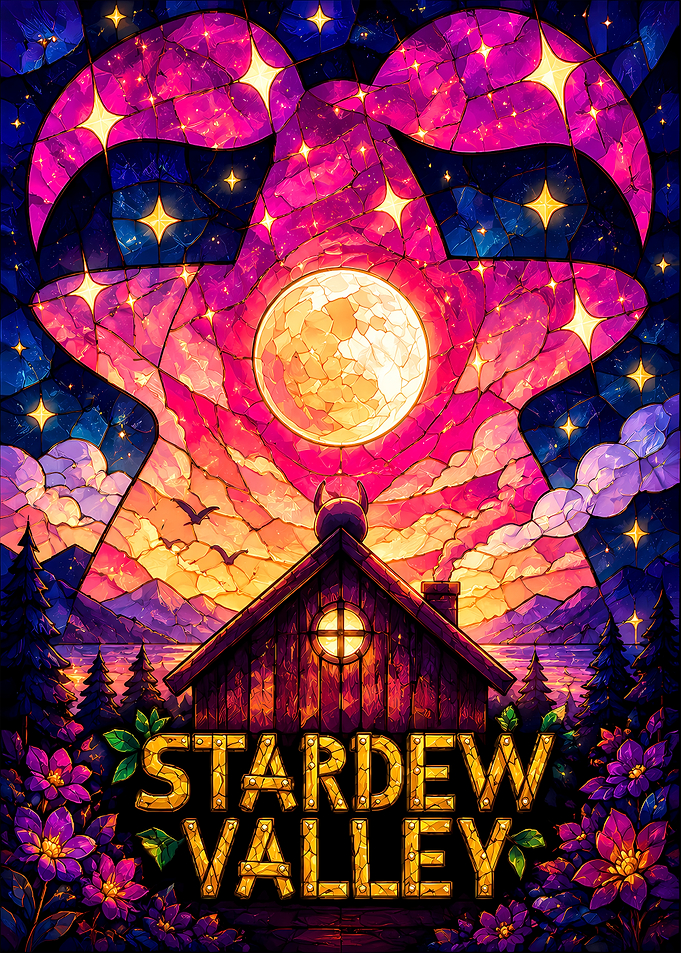 Stardew Valley Stained Glass Art