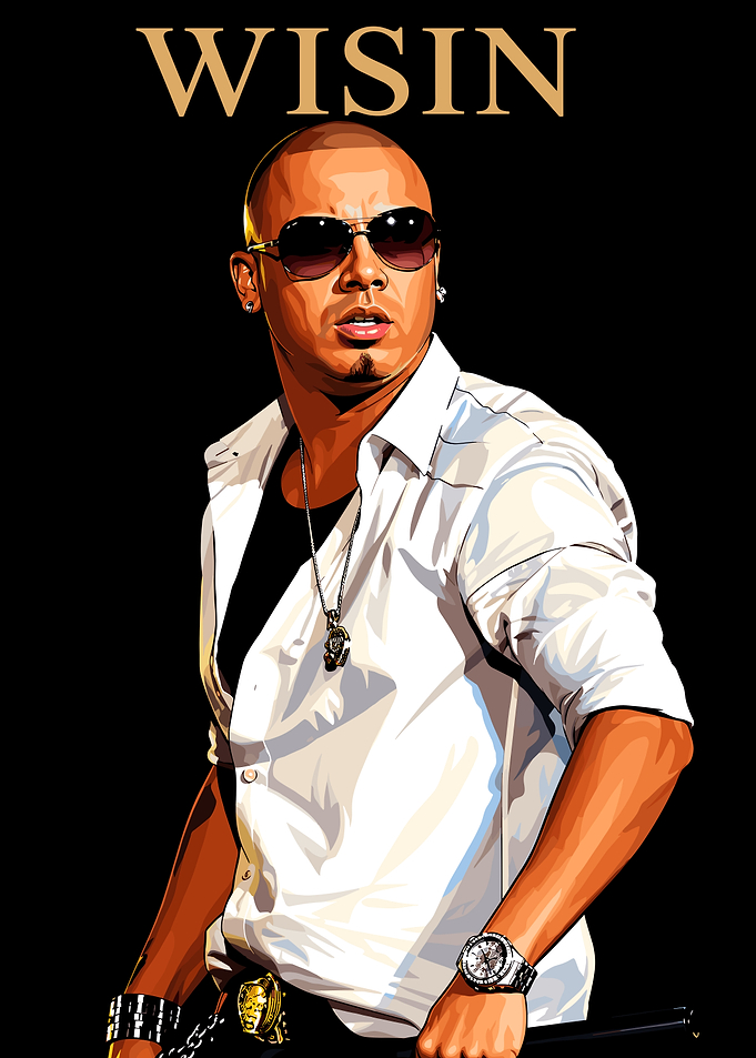 Wisin Portrait Digital Art