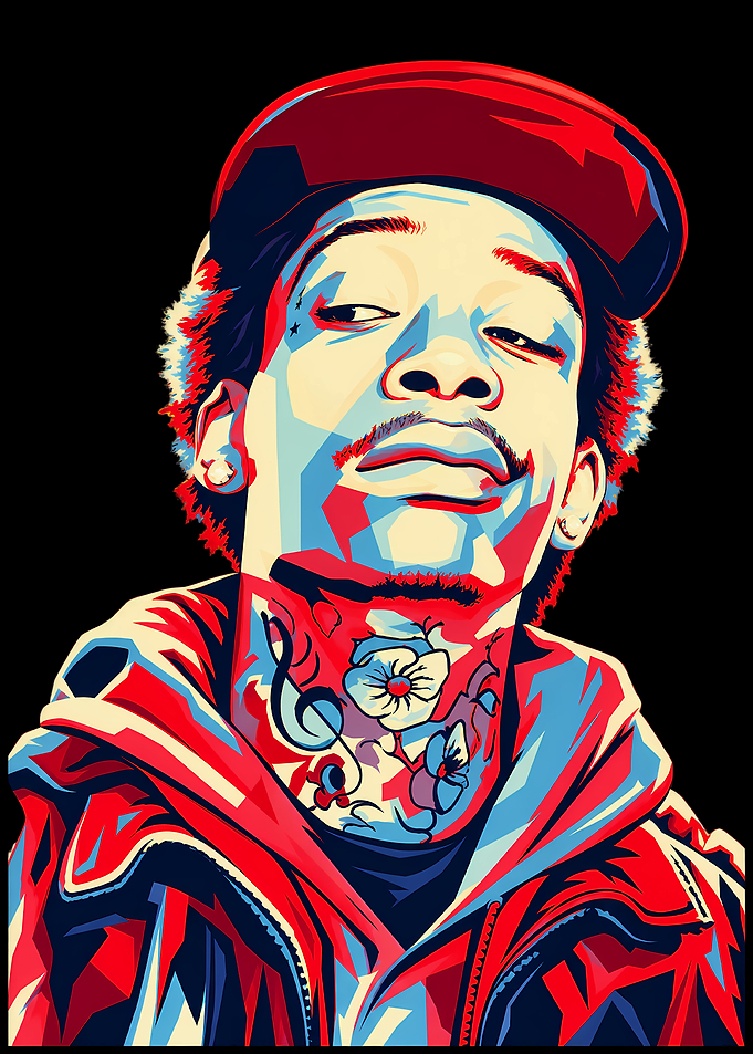 Wiz Khalifa Pop Art Portrait