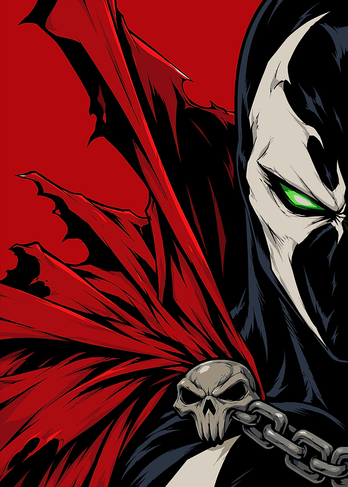 Spawn Comic Book Character Portrait