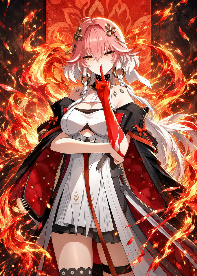 Changli Surrounded by Fiery Flames