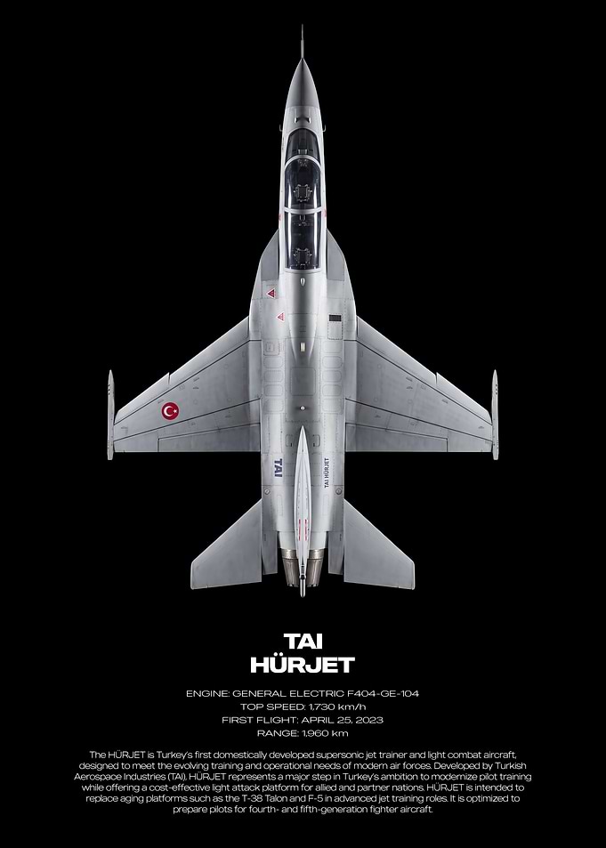 TAI Hürjet Supersonic Jet Trainer Poster