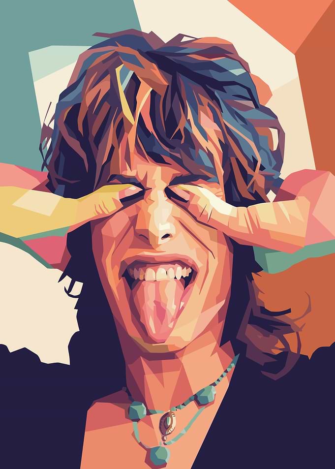 Steven Tyler Pop Art Portrait