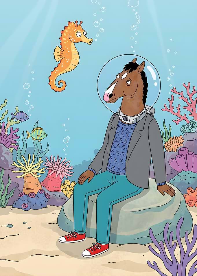 BoJack Horseman Underwater Scene
