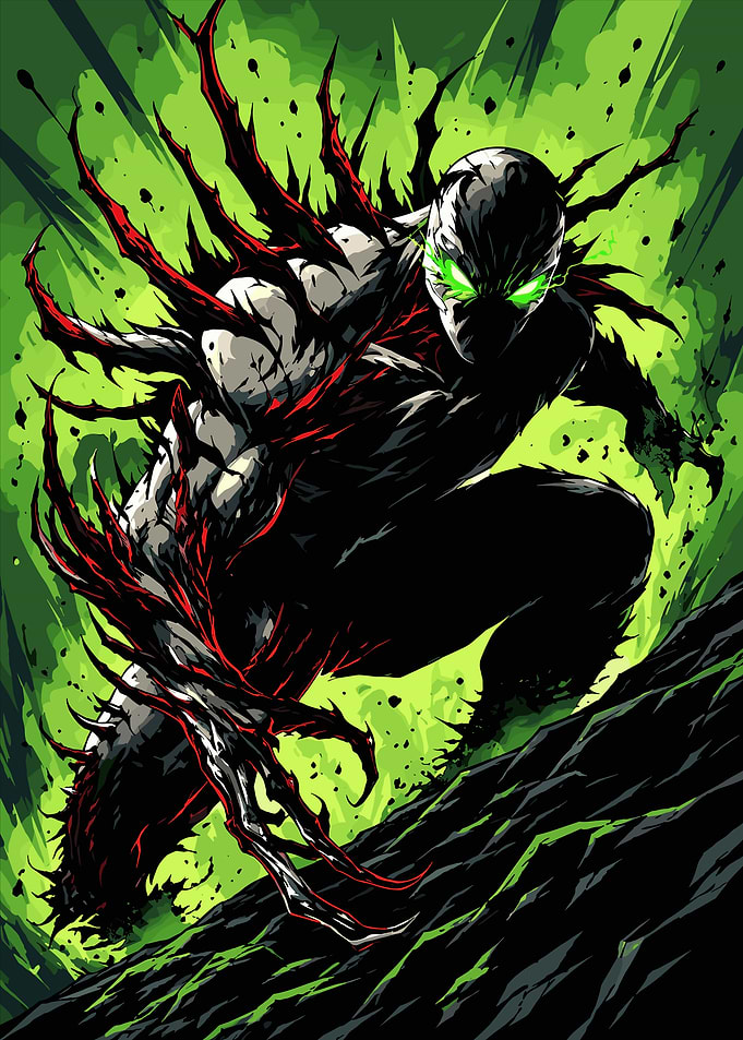 Spawn Comic Book Character Illustration