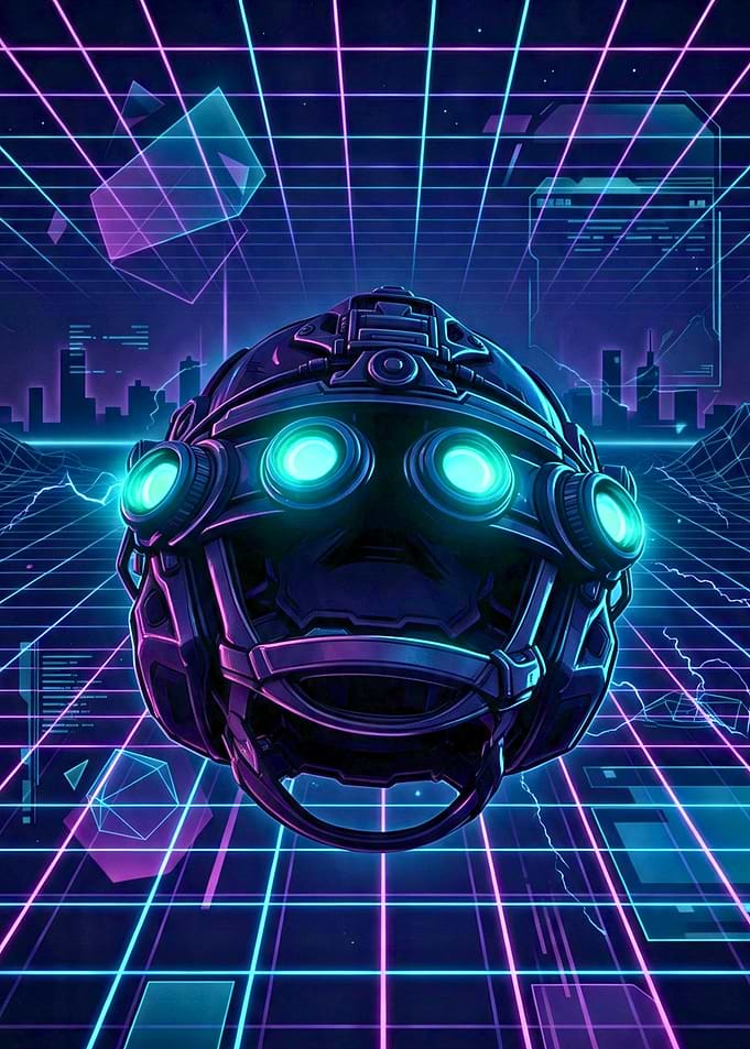 Cyberpunk Splinter Cell Neon Helmet