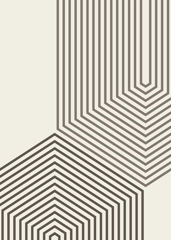 Minimalist Geometric Line Art