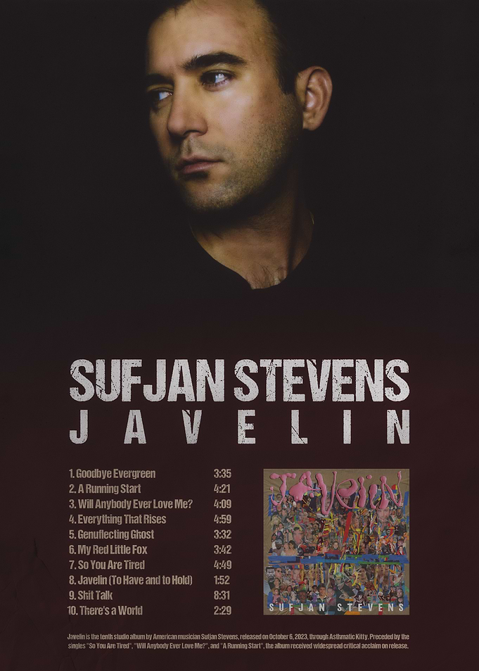 Sufjan Stevens Javelin Album Poster
