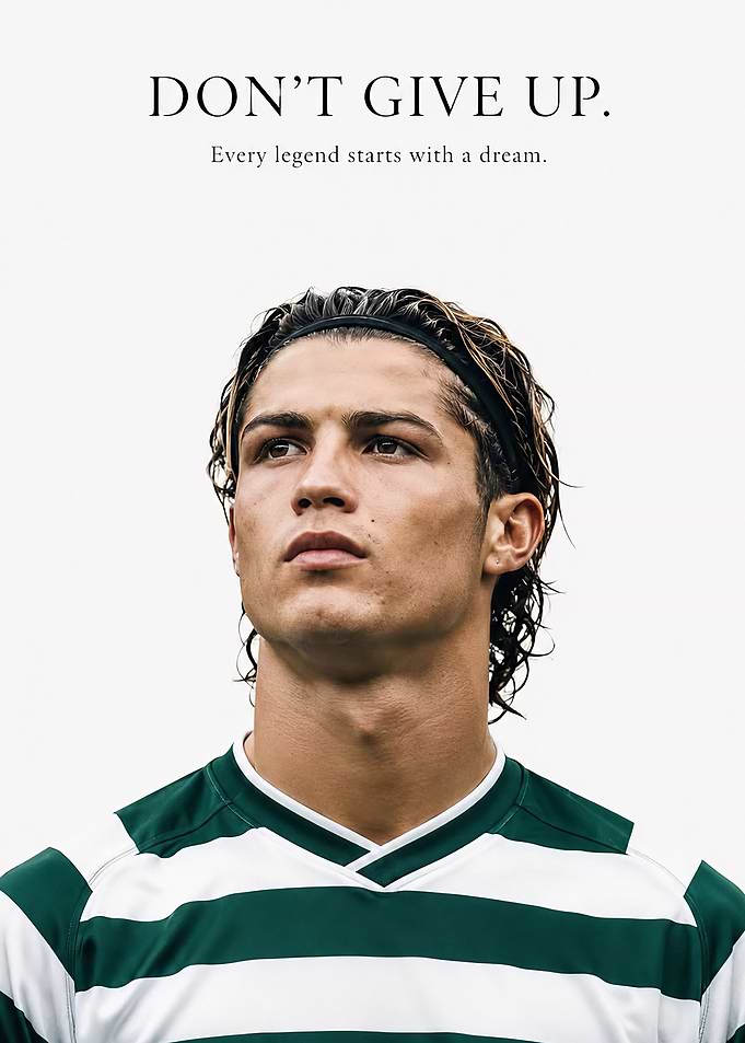 Cristiano Ronaldo Inspirational Sports Poster