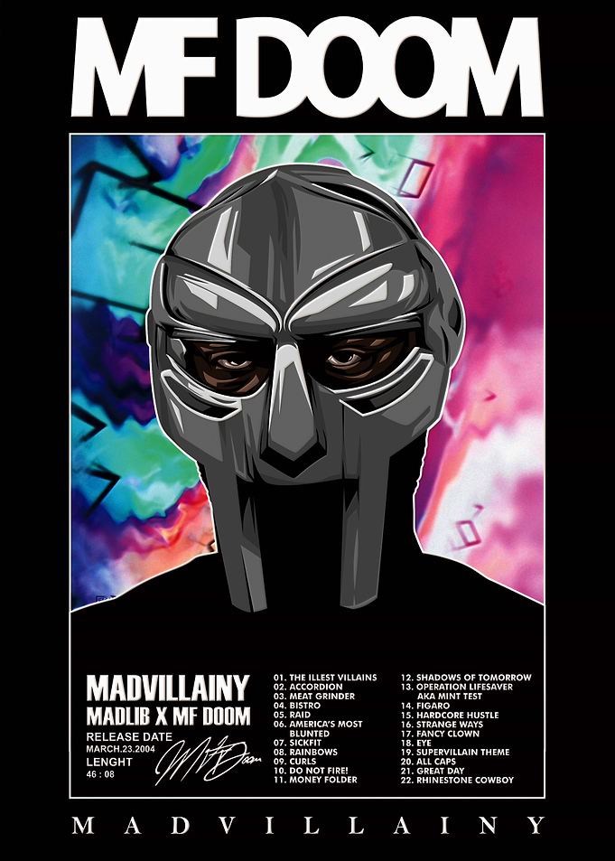 MF DOOM Madvillainy Album Poster