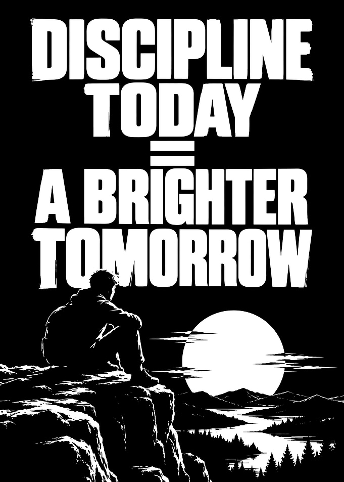 Discipline Today Motivational Poster