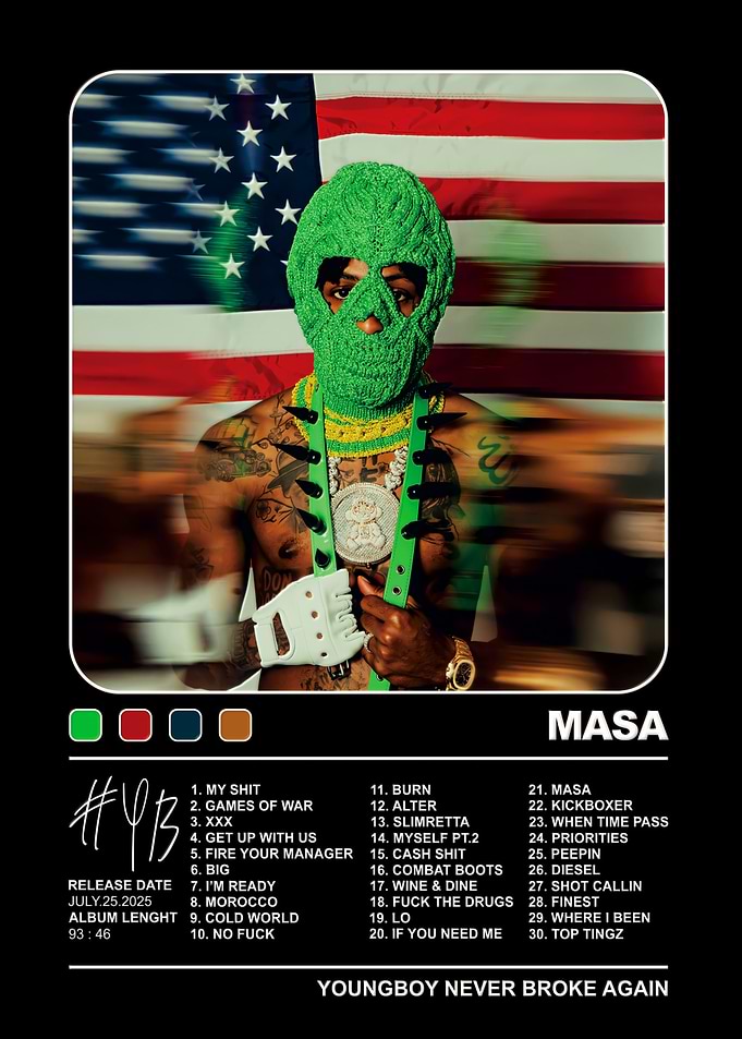 YoungBoy Never Broke Again MASA Album Poster