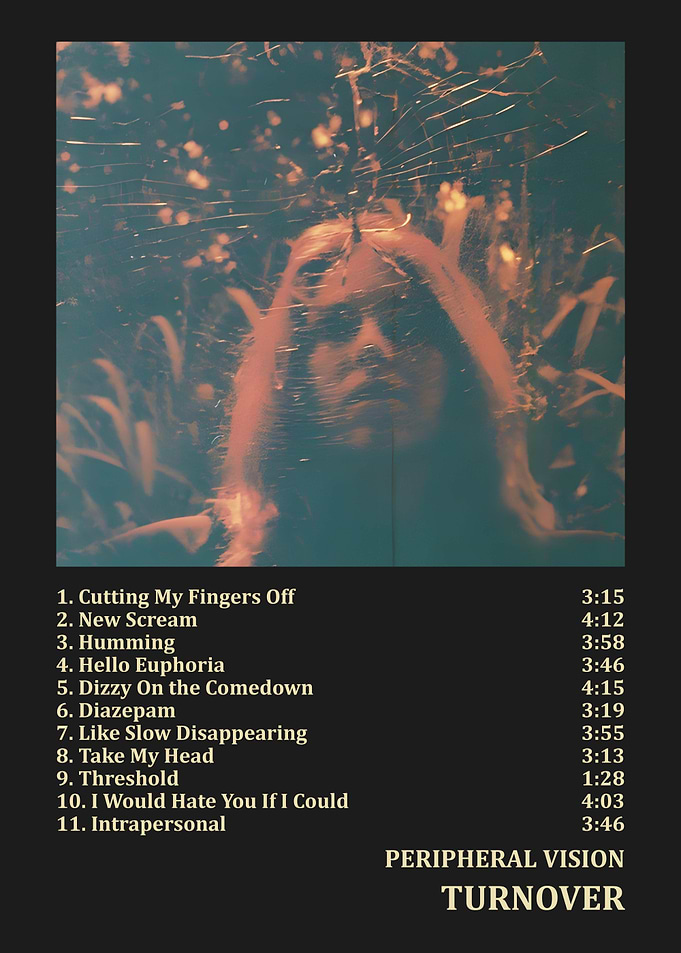Turnover Peripheral Vision Album Tracklist Poster