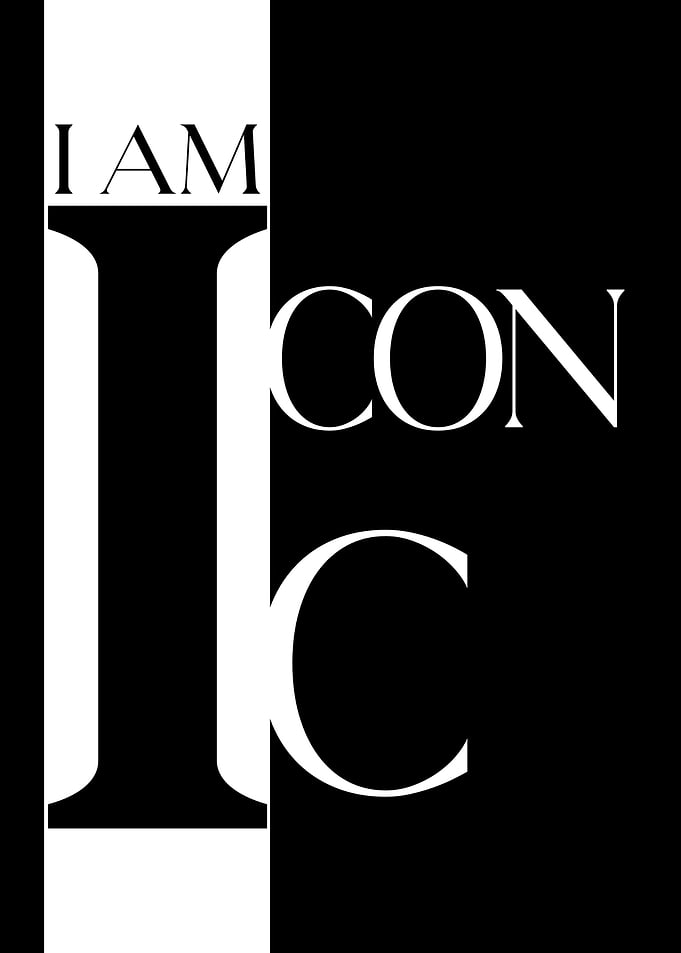 I Am Iconic Typography Poster