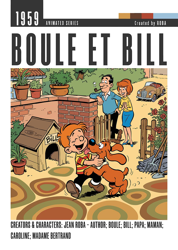 Boule et Bill Comic Poster