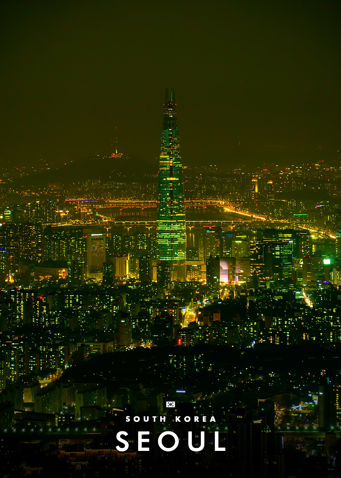 Lotte World Tower Seoul Night View