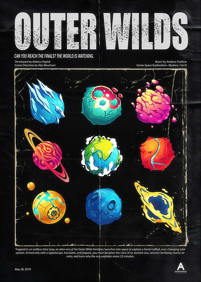 Outer Wilds Solar System Poster