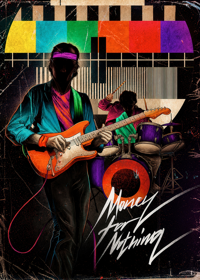 Money for Nothing Dire Straits Poster